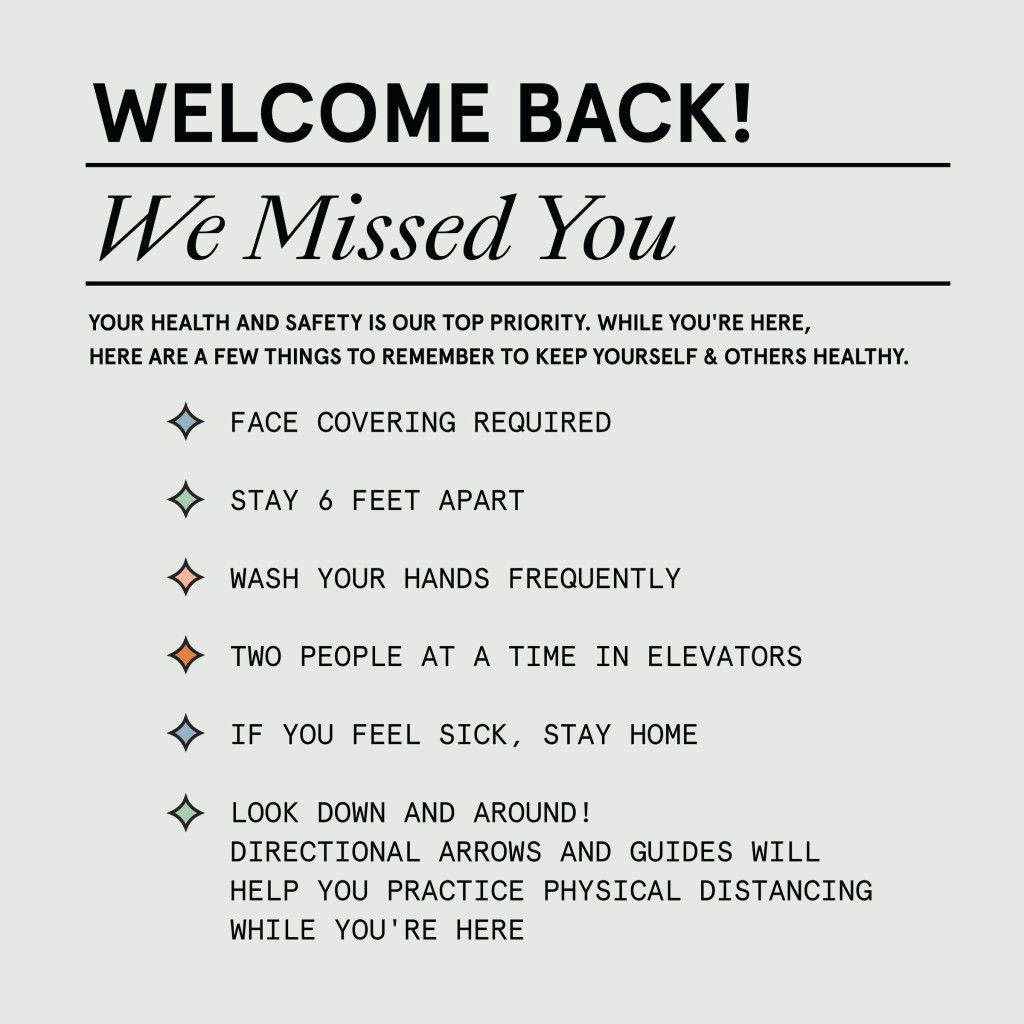 row welcome back copy