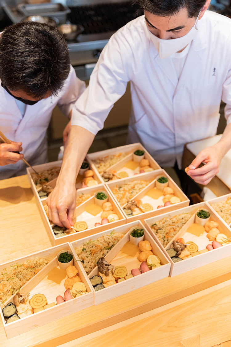 The Bento Boxes from Chef Brandon Go of Hayato in Los Angeles