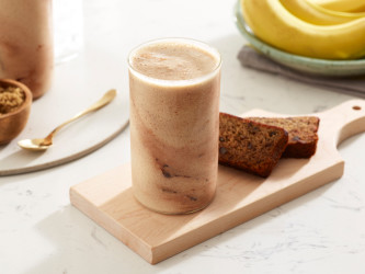 image of a Vanilla Caramel Coffee Banana Smoothie