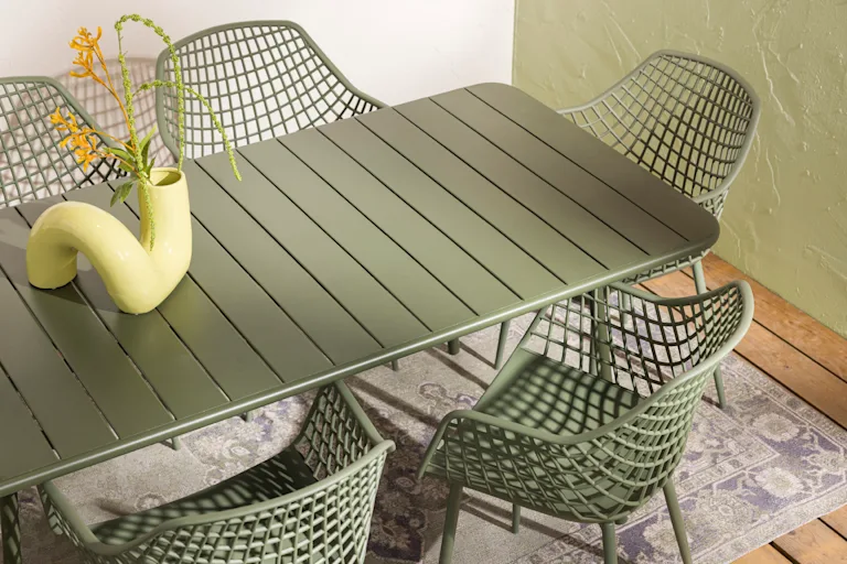 Groene tuinstoelen