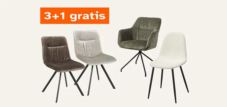 Stoel Dongo, Vivaro & Napoli 3+1 gratis