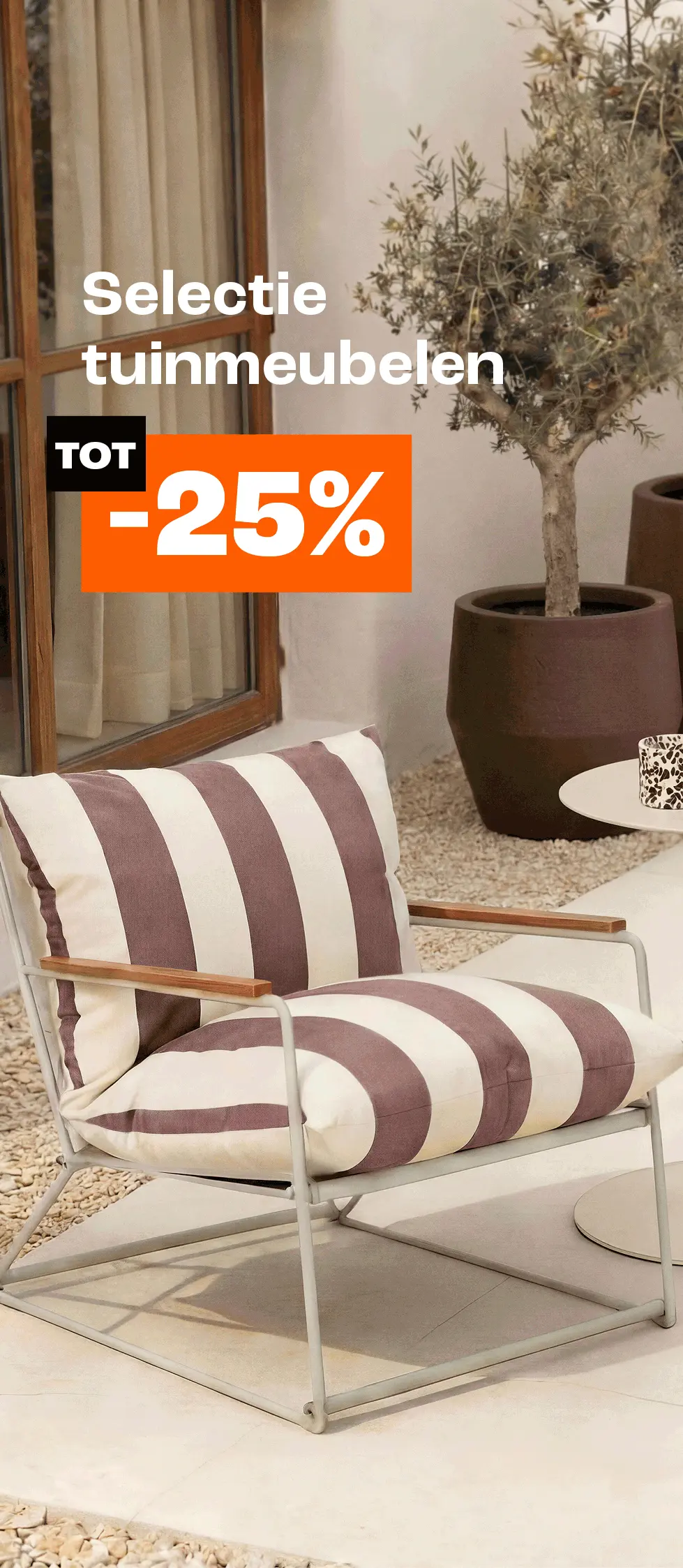 Product tile banner - Selectie tuinmeubelen in de actie - Week 18/19