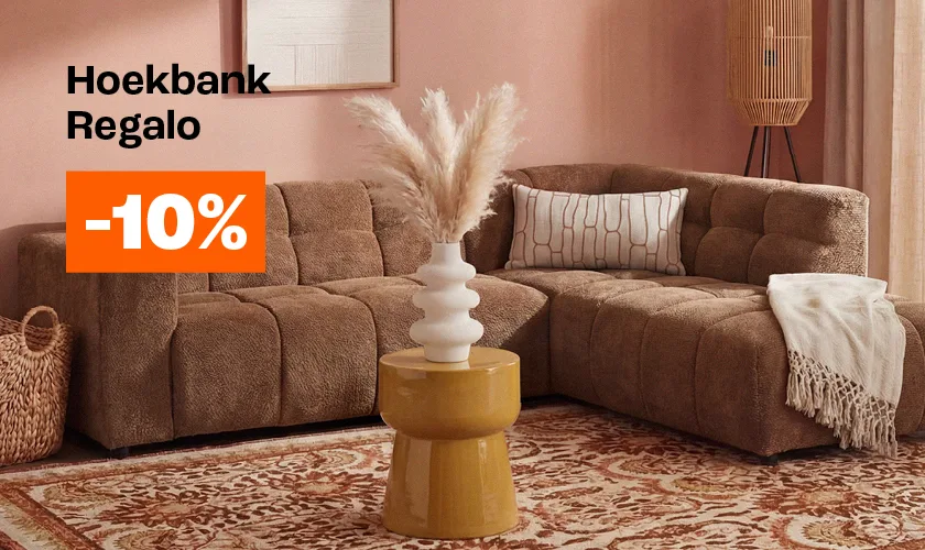 Alle Regalo hoekbanken 10% korting