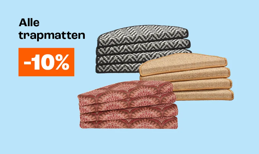10% korting op alle trapmatten