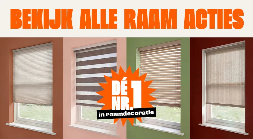 Bekijk alle raam acties!