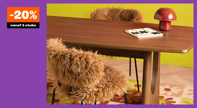 20% korting op alle meubelen