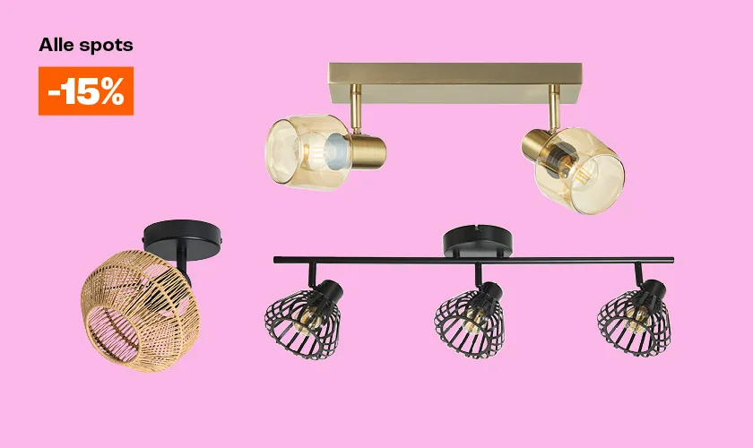 15% korting op spots