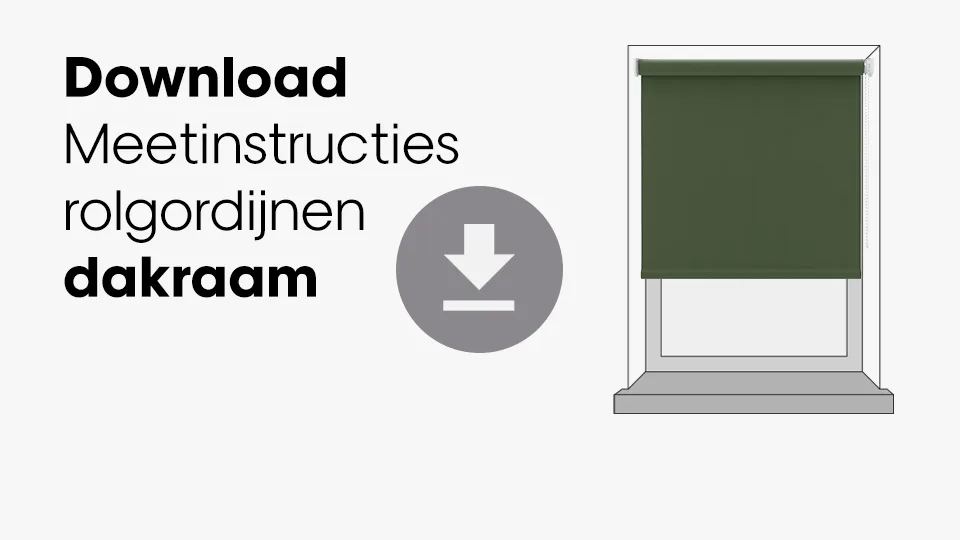 Download meetinstructies rolgordijnen dakraam
