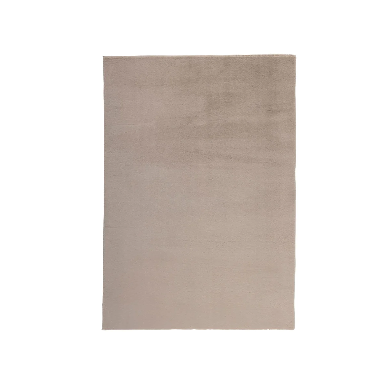 Rechthoekig, taupe vloerkleed