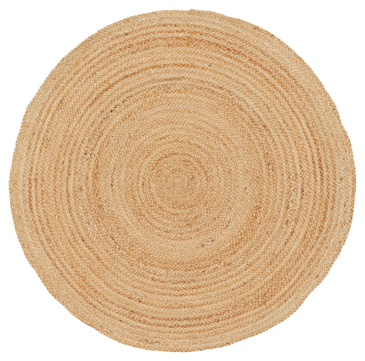 Een rond jute vloerkleed van 200 cm