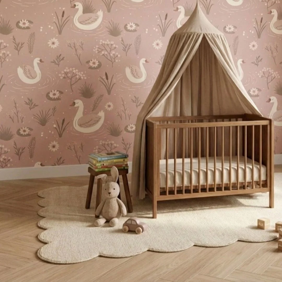 Behang Mieke babykamer