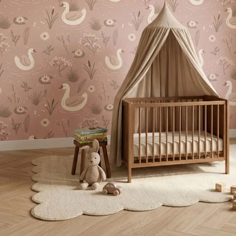 Behang Mieke babykamer