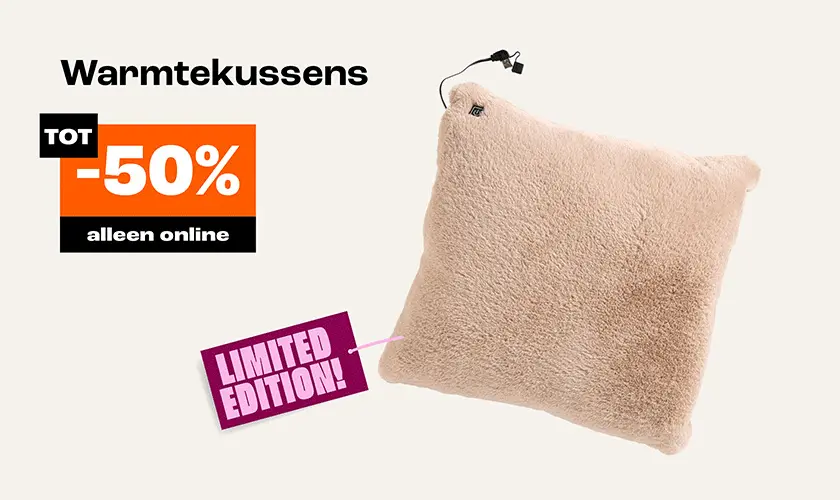 Tot 50% korting op warmtekussens