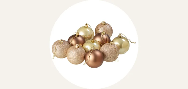 Cardlist - Gouden kerstballen