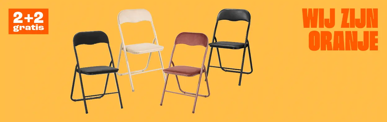 WK TIP! Alle klapstoelen 2+2 gratis