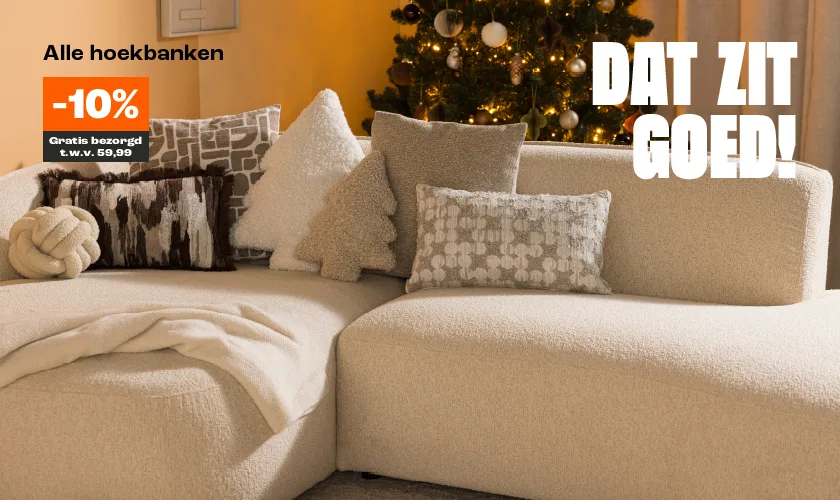 10% korting op alle hoekbanken