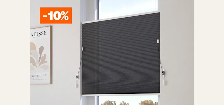 Alle plisségordijnen op maat gemaakt 10% korting