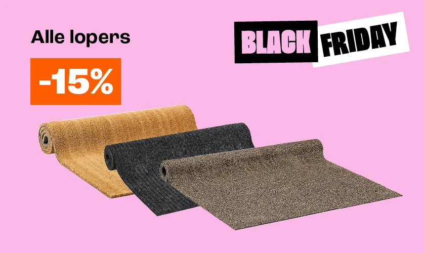 15% korting op alle lopers 