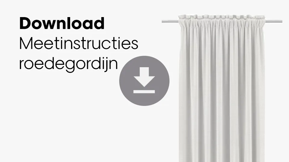 Download meetinstructies roedegordijn