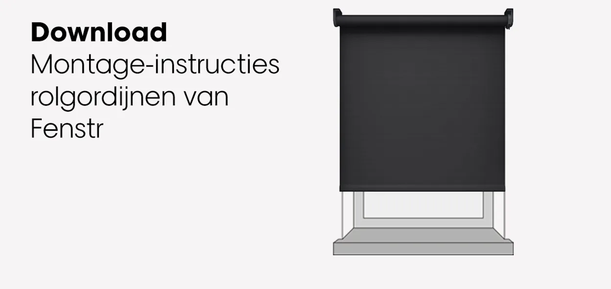 Download montage-instructie rolgordijnen van Fenstr