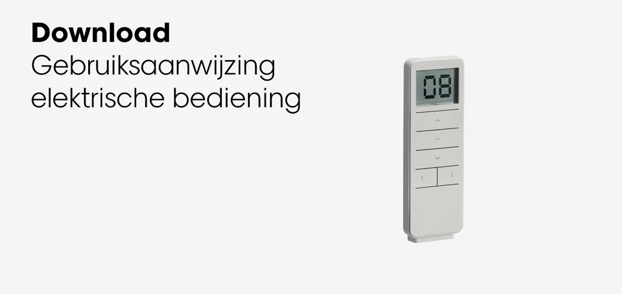 Download gebruiksaanwijzing elektrische bediening