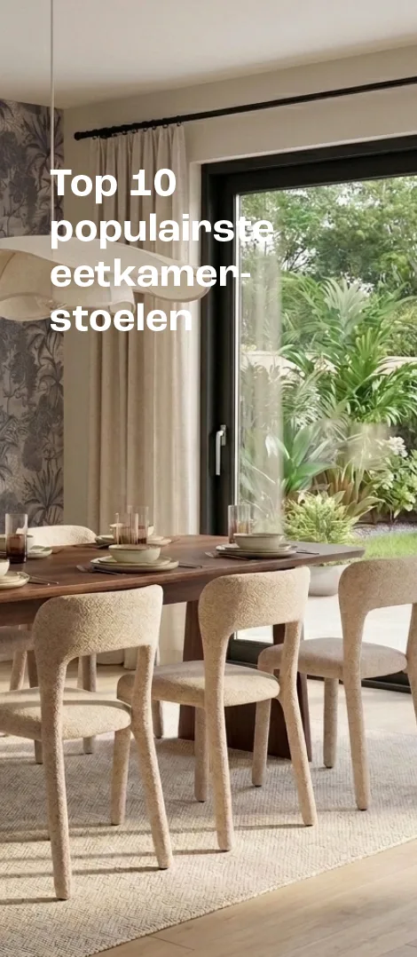 Bekijk de top 10 populairste eetkamerstoelen
