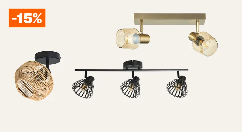 15% korting op alle spots