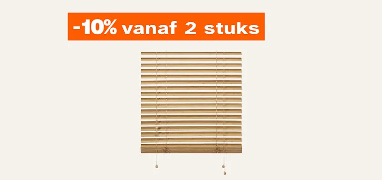 Houten jaloezieën Jax en Ravi 10% korting vanaf 2 stuks