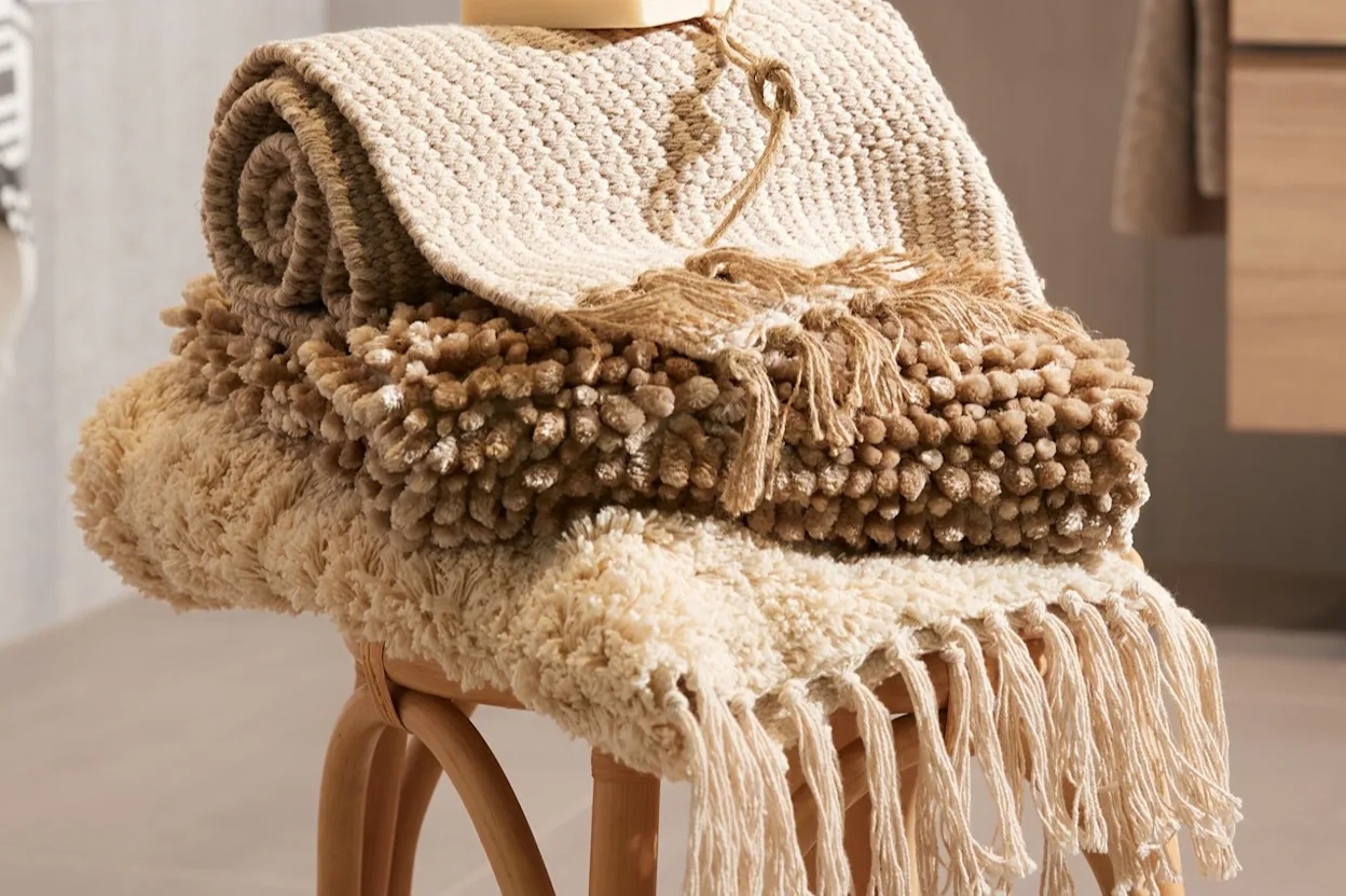 Natuurlijke vibes in de badkamer voor een sfeervolle boho look.