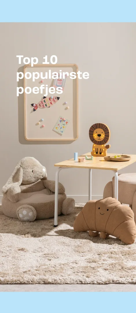 Bekijk de top 10 populairste poefjes