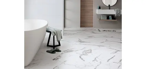 PVC vloer in de badkamer