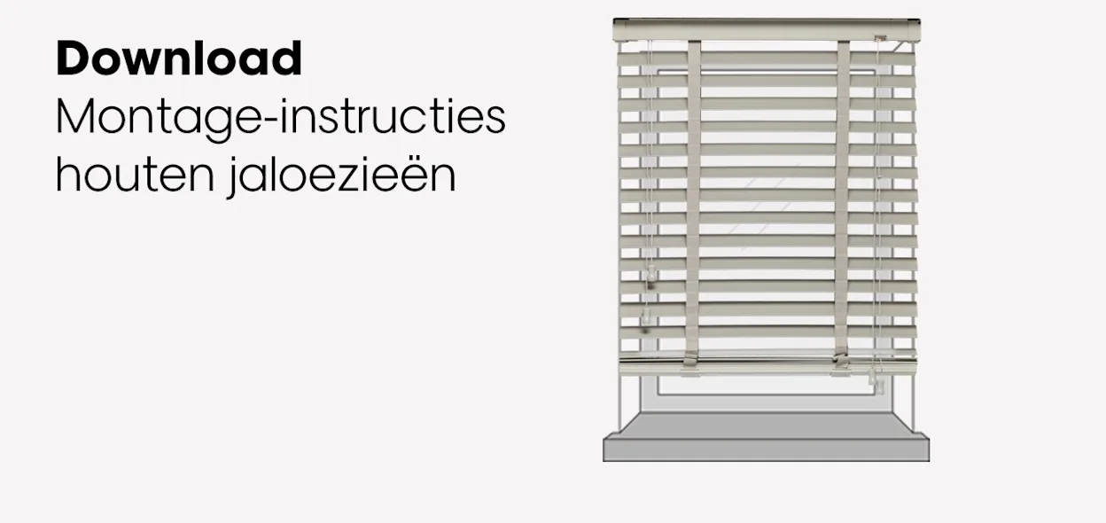Download montage-instructies houten jaloezieën