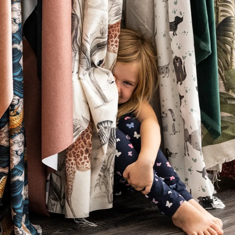 Gordijnen voor in de kinderkamer, diverse kleuren en prints