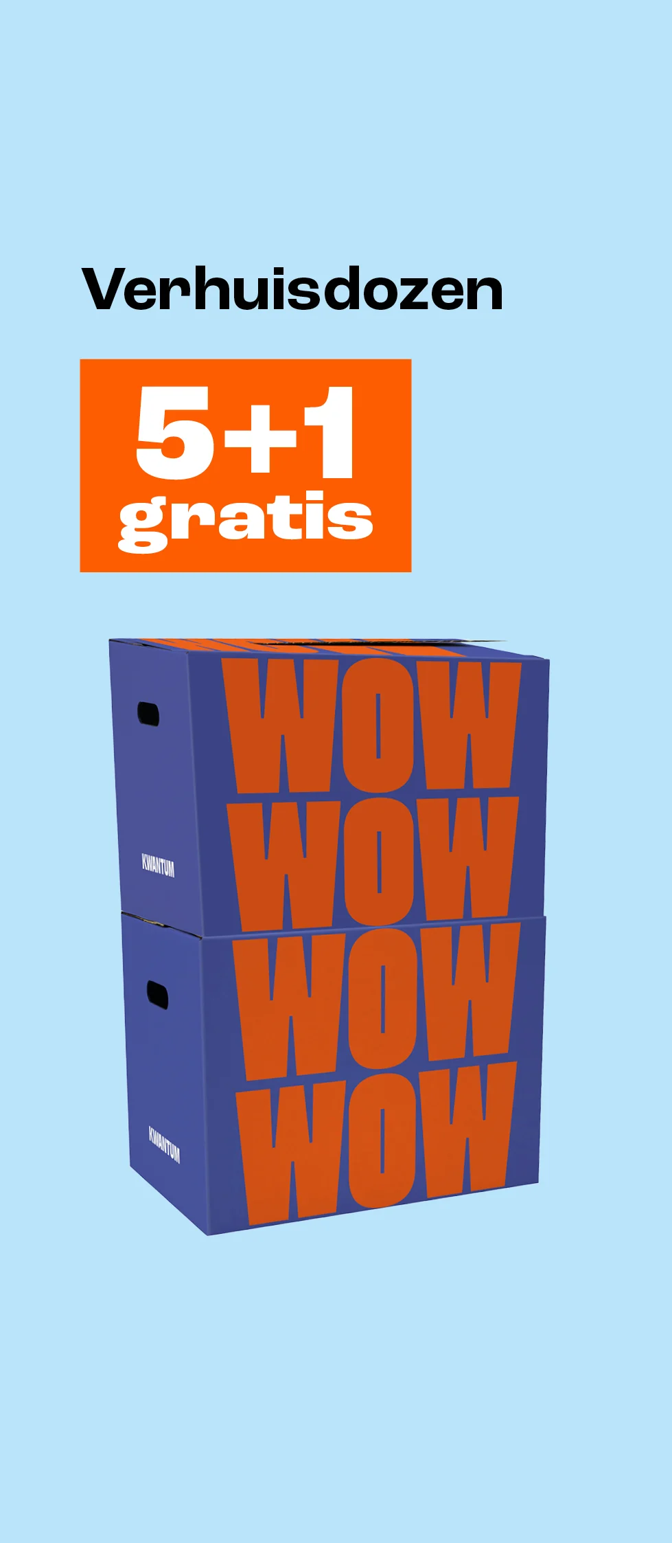 Product tile banner - Verhuisdozen 5+1 gratis - Week 38/39 - NL