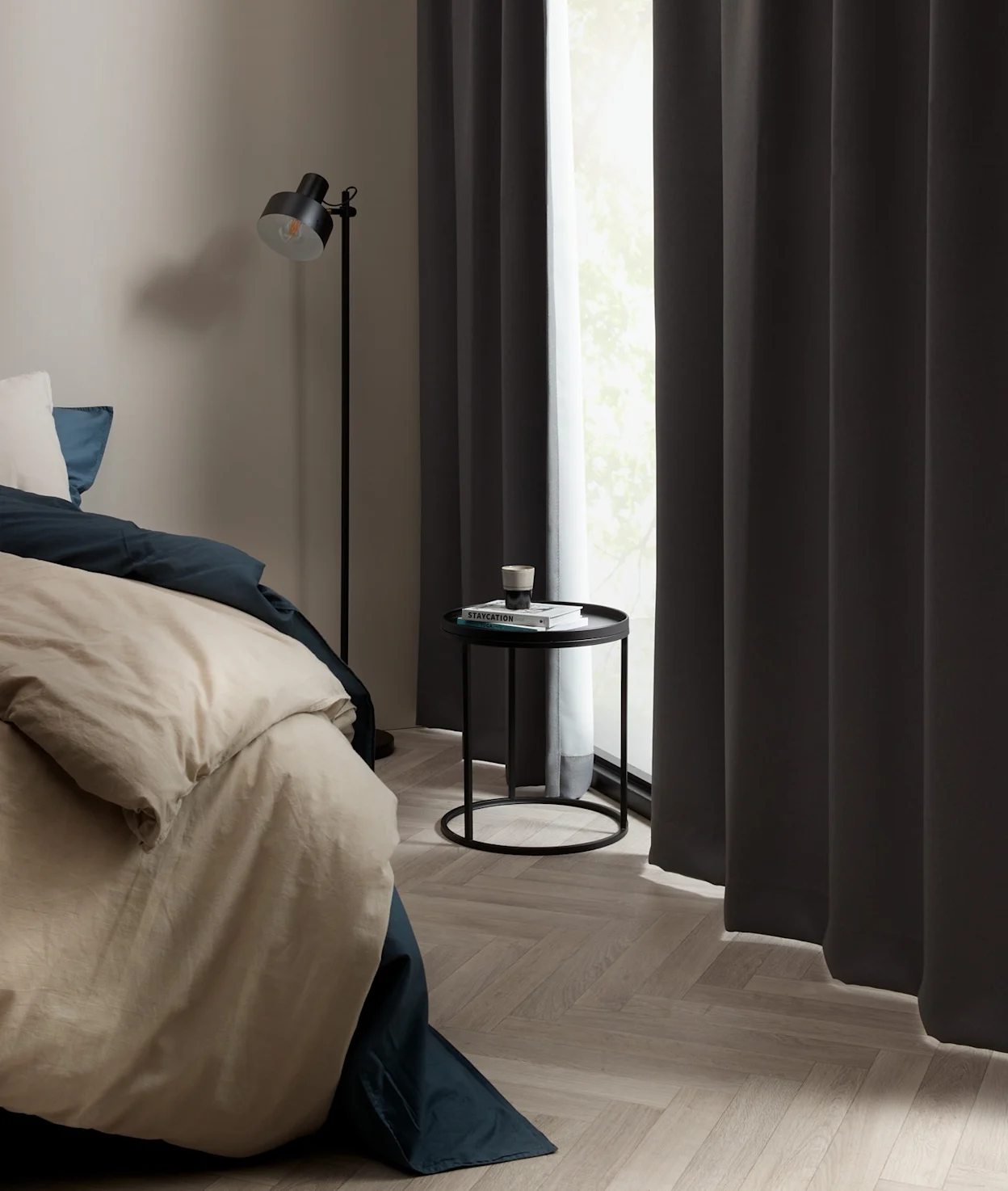 Verduisterende gordijnen in de slaapkamer