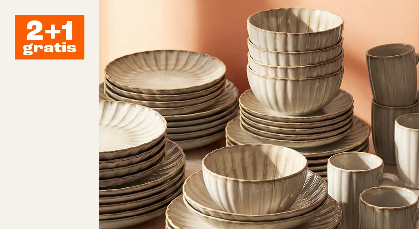 Servies Poppy 2+1 gratis