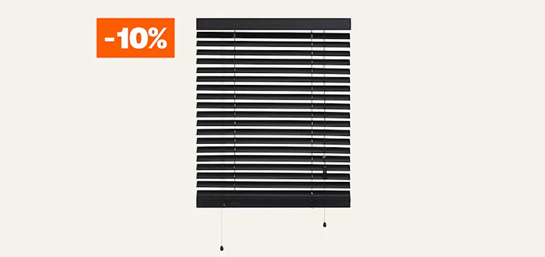 Alle kant-en-klaar jaloezieën 10% korting