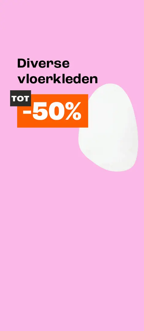 Diverse vloerkleden tot 50% korting