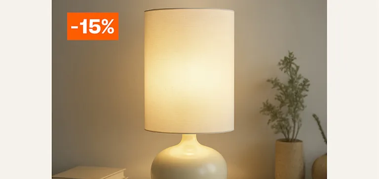 Alle tafel- bureaulampen 15% korting
