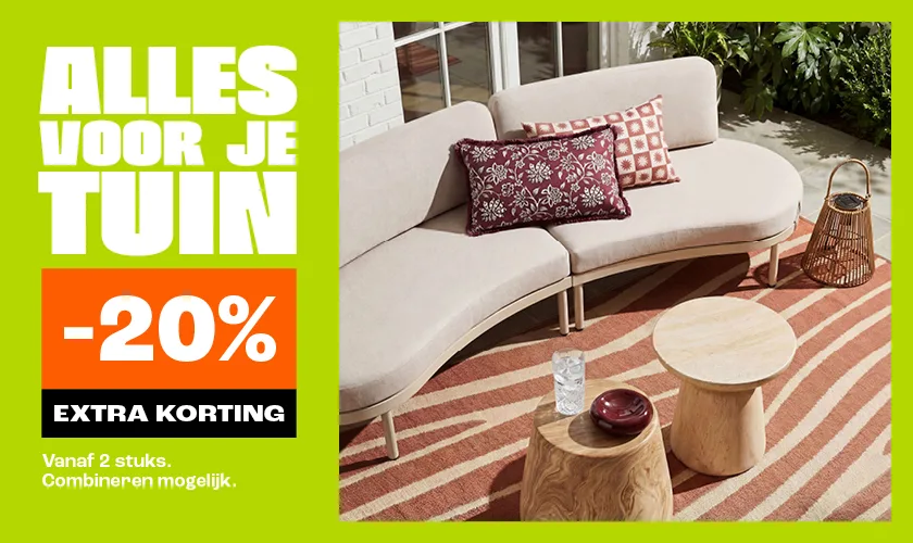 20% extra korting op alles voor je tuin