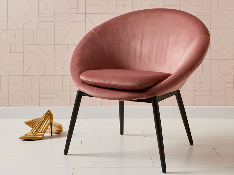 Roze fauteuils