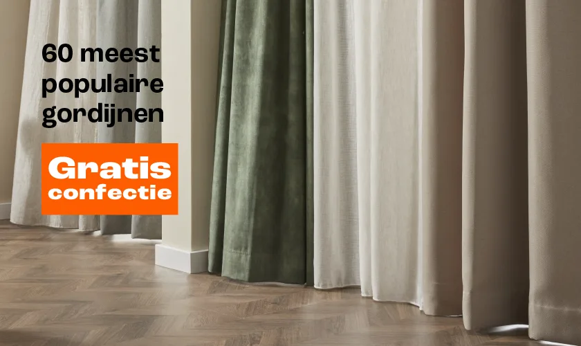 De 60 meest populaire gordijnen gratis confectie