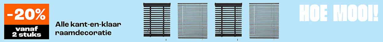 Alle kant-en-klaar raamdecoratie 20% korting - Bekijk alle kant-en-klaar raamdecoratie