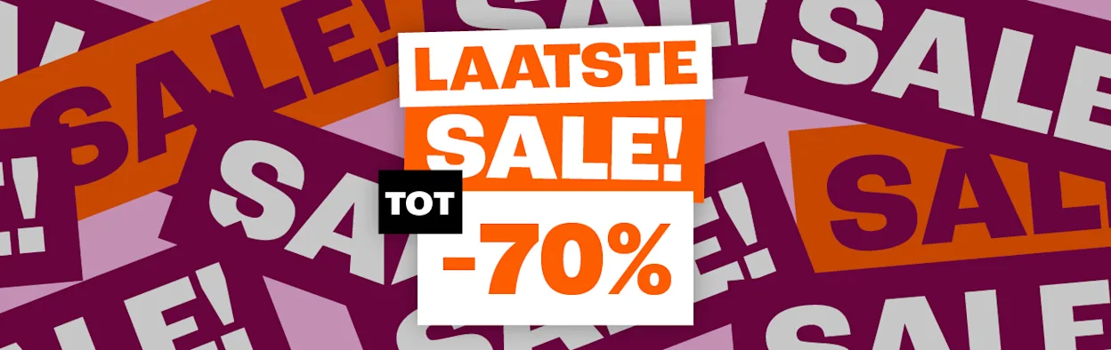 Laatste: SALE tot 70% korting