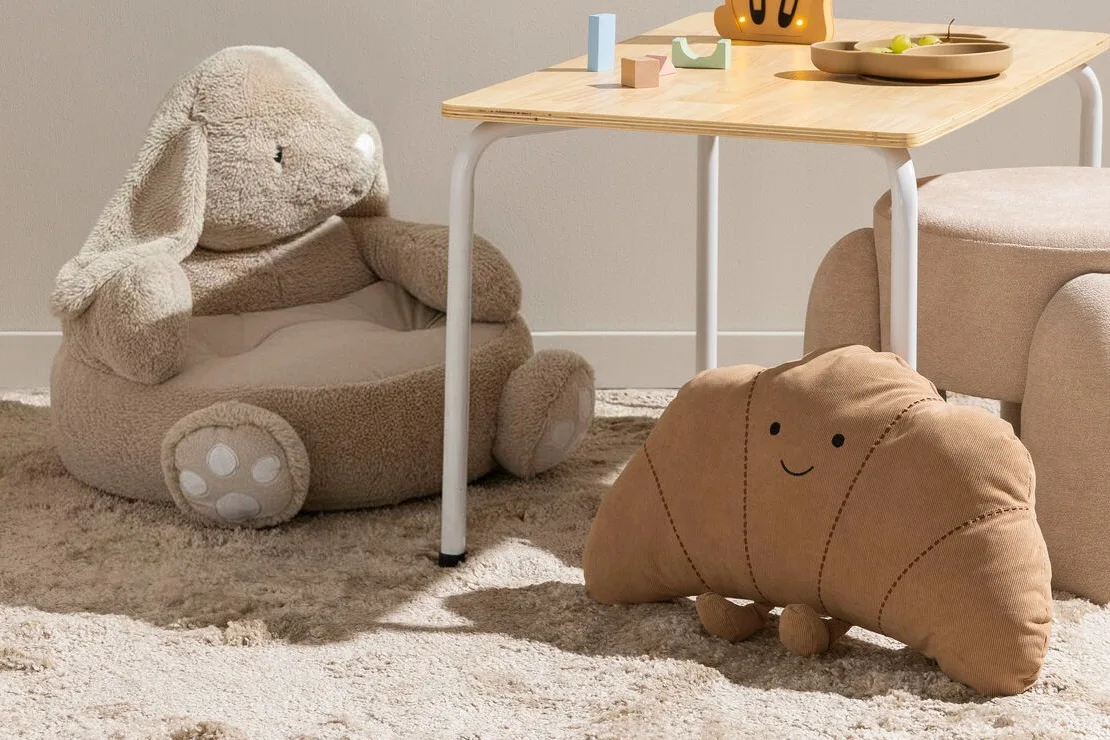 Croissant kussen voor de kinderkamer
