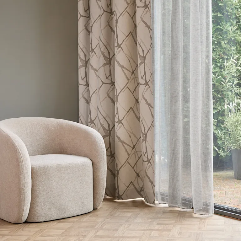 Diverse raambekleding voor woontrend nordic Calmness