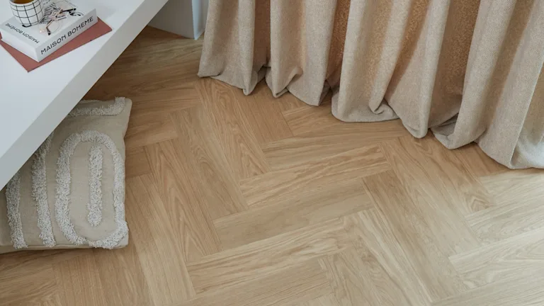Naturel houtlook visgraat vinylvloer
