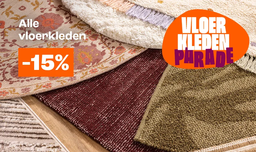 15% korting op alle vloerkleden