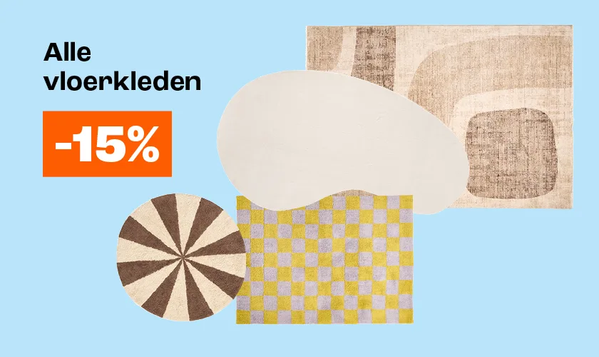 15% korting op alle vloerkleden