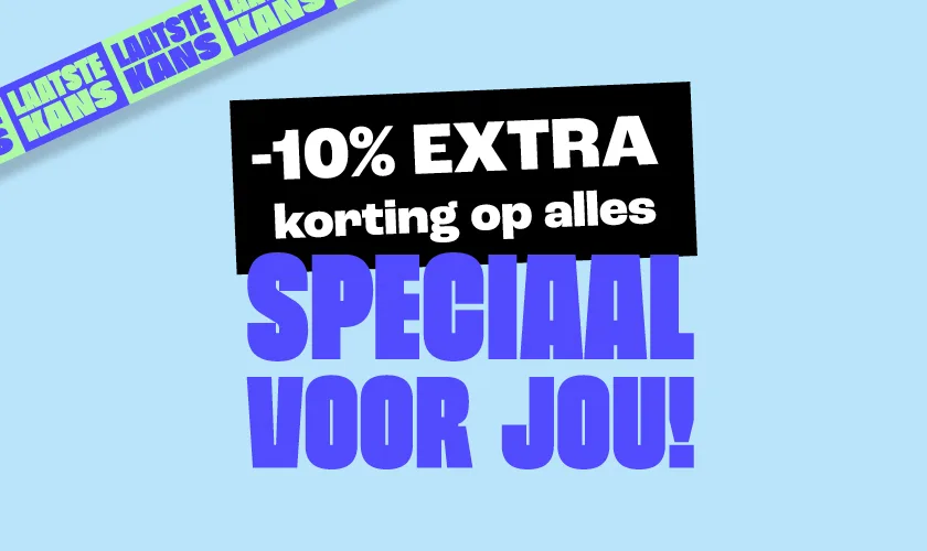 Laatste kans op 10% korting op alles